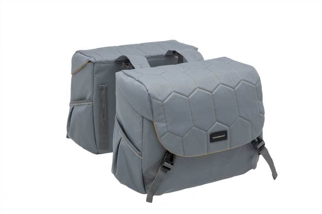 Dubbele-Fietstas-New-Looxs-Mondi-Joy-Double-38-Liter-Quilted-Grey Dubbele-Fietstas-New-Looxs-Mondi-Joy-Double-38-Liter-Quilted-Grey